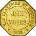 France, Token, Quai des Célestins 24, Fabrique d'Eaux Gazeuses, 1853