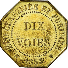 Francia, Token, Quai des Célestins 24, Fabrique d'Eaux Gazeuses, 1853, BB+