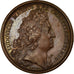 Francja, Medal, Louis XIV, Prise de Gerona, 1711, Mauger, AU(55-58), Bronze