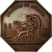 France, Token, Académie de Reims, 1841, Pingret, AU(55-58), Copper