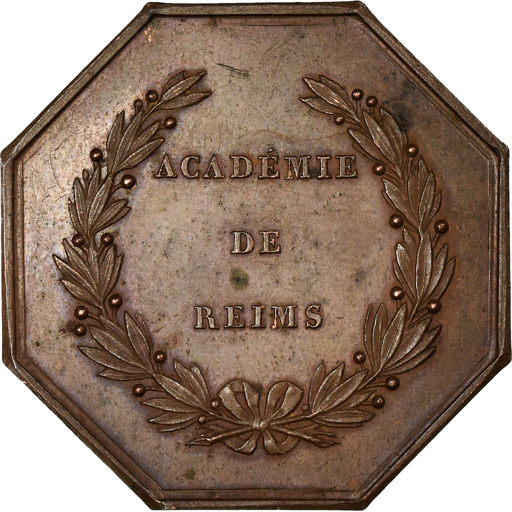 Frankreich, Token, Académie de Reims, 1841, Pingret, VZ, Kupfer