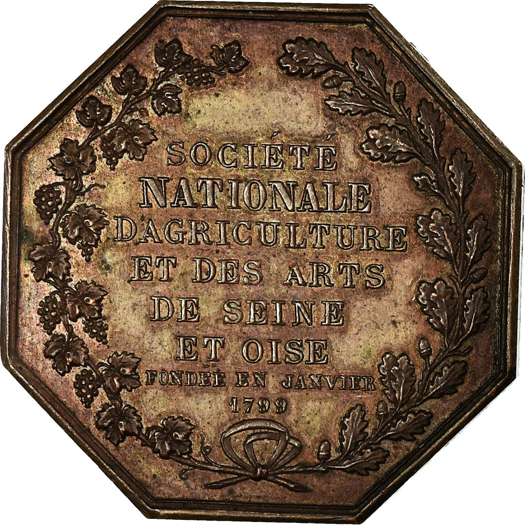 France, Jeton, Société Nationale d'Agriculture, Seine et OIse, Versailles