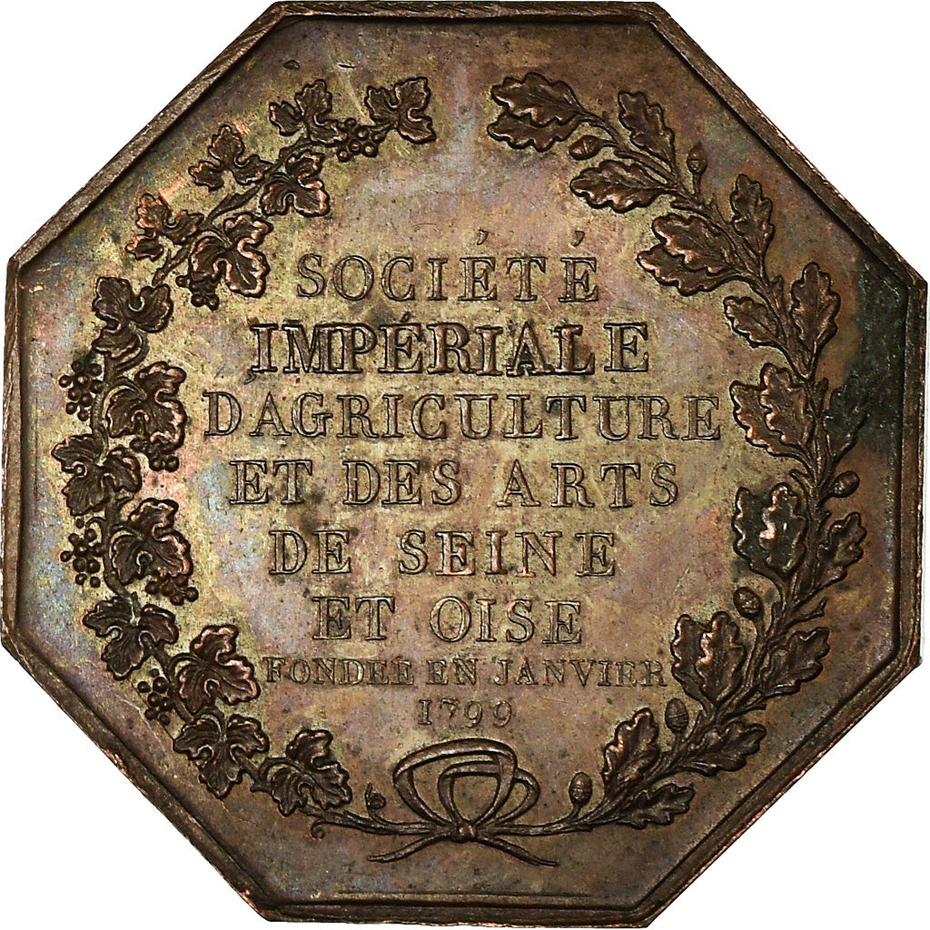 Francja, Token, Société Impériale d'Agriculture, Seine et Oise, Versailles