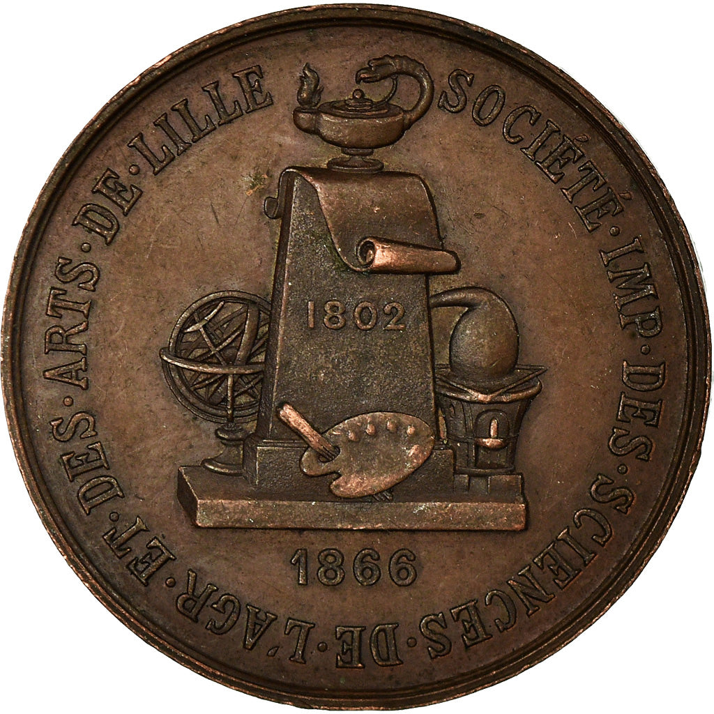 Francja, Token, Société Impériale des Sciences de l'Agriculture, Lille, 1866