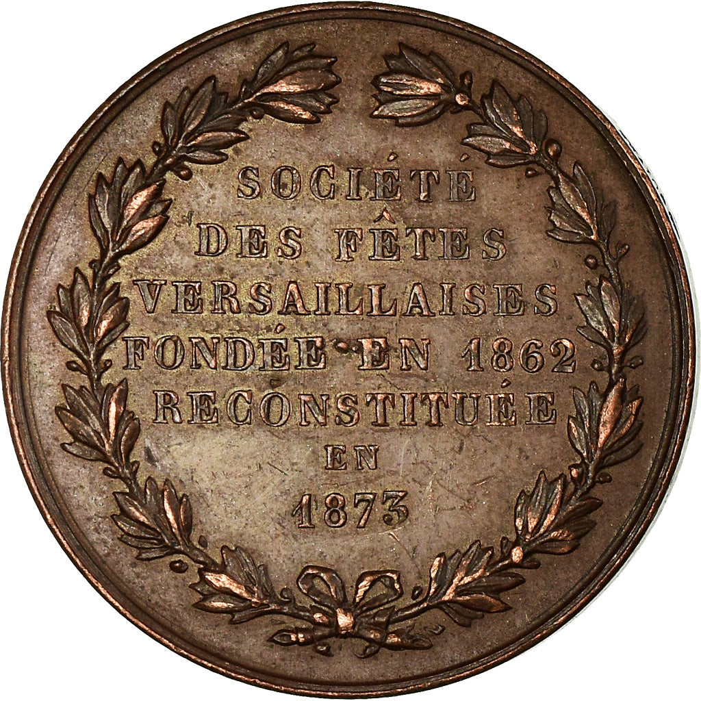 França, Token, Société des Fêtes, Versailles, 1873, Bescher, AU(50-53)