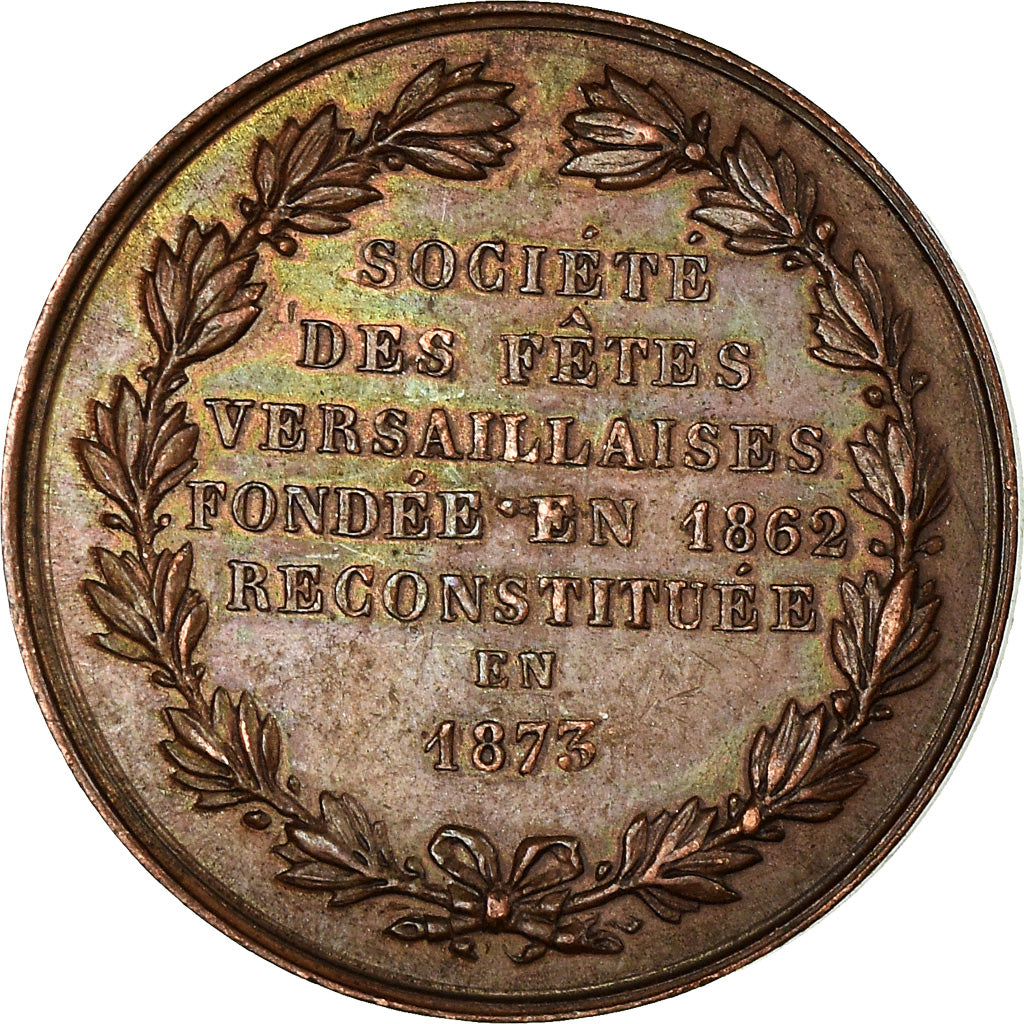 França, Token, Société des Fêtes, Versailles, 1873, Bescher, AU(50-53)