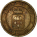 Frankrijk, Token, Syndicat des Vins, Versailles, 1871, Bescher, ZF, Bronze