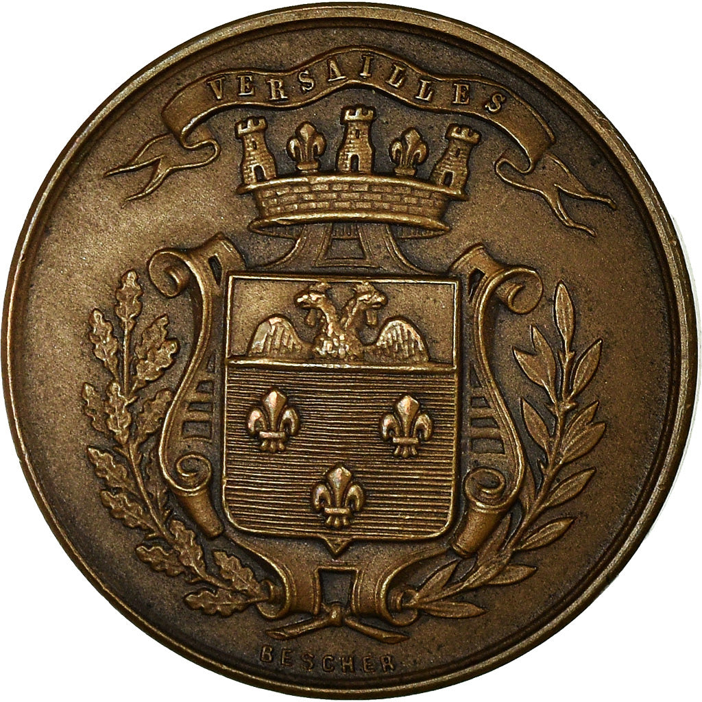 Francja, Token, Société des Fêtes, Versailles, 1873, Bescher, AU(55-58)