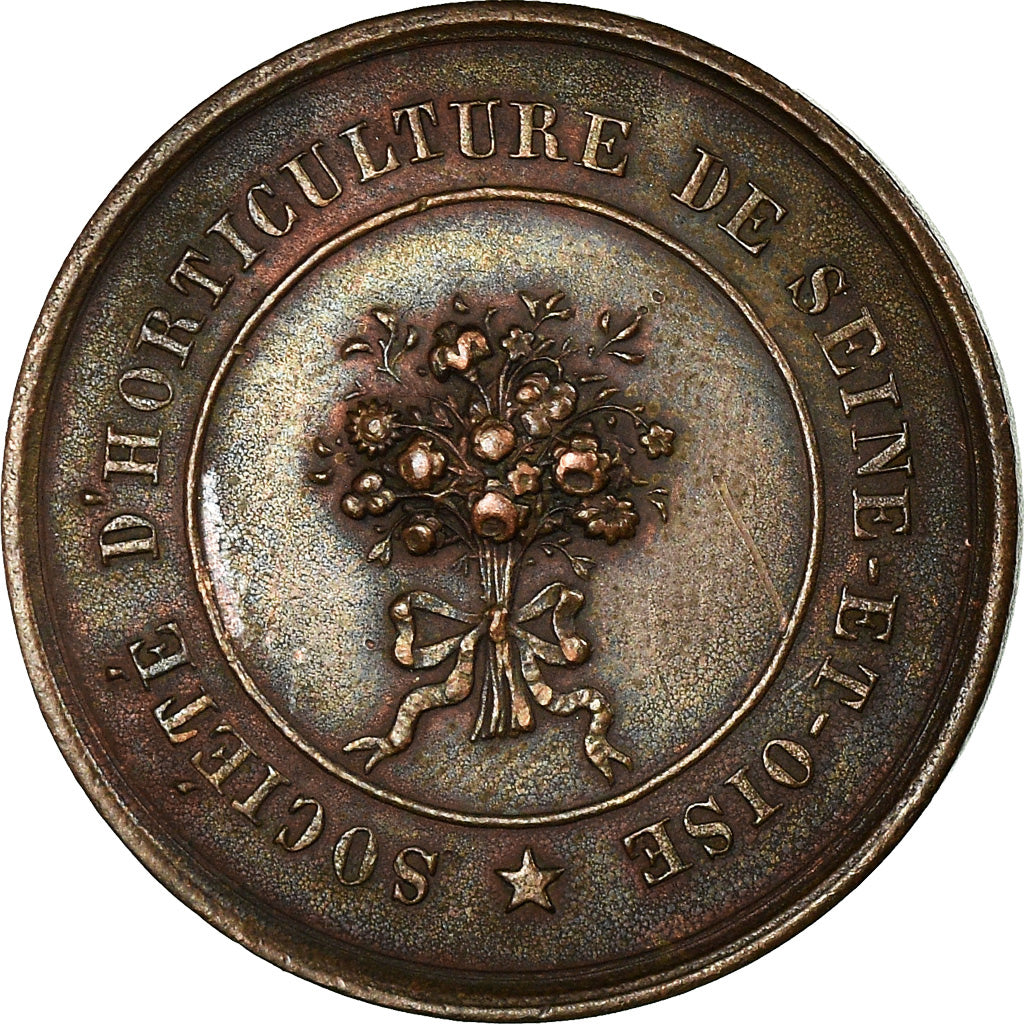 France, Token, Société d'Horticulture de Seine et Oise, Versailles, 1840