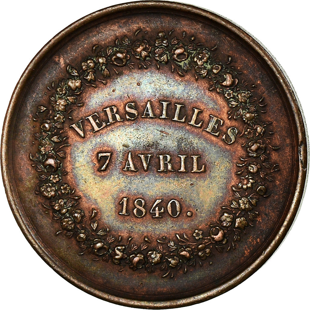 France, Token, Société d'Horticulture de Seine et Oise, Versailles, 1840