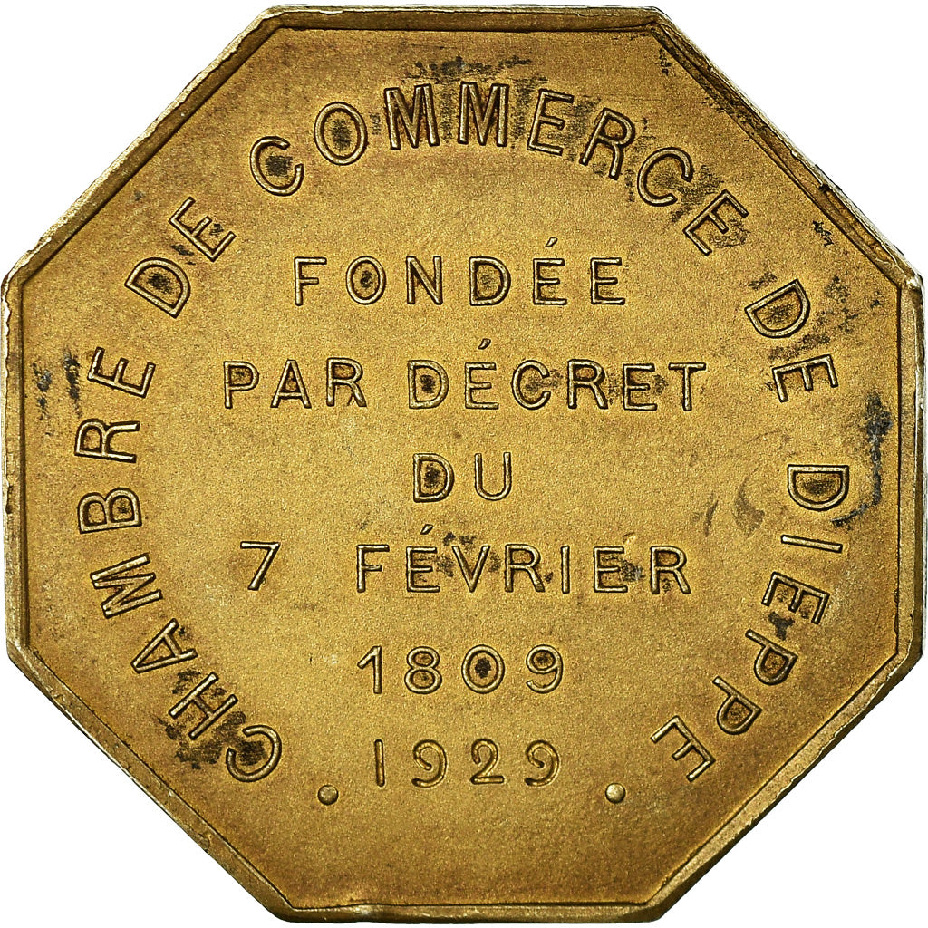 France, Token, Chambre de Commerce de Dieppe, Business & industry, 1929
