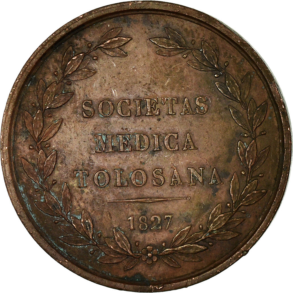 Frankrijk, Token, Société Médicale de Toulouse, 1827, Dubois.E, ZF, Koper