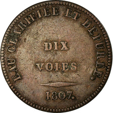 France, Token, Cuchet et Compagnie, Eau Clarifiée, Dix Voies, 1807, VF(30-35)