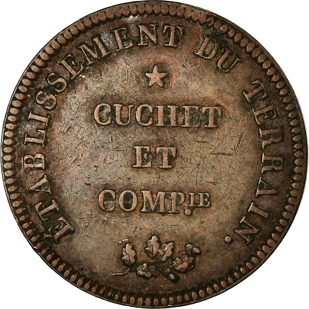 France, Token, Cuchet et Compagnie, Eau Clarifiée, Dix Voies, 1807, VF(30-35)