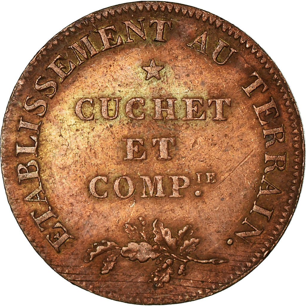 France, Jeton, Cuchet et Compagnie, Eau Clarifiée, Une Voie, 1807, TB+, Cuivre