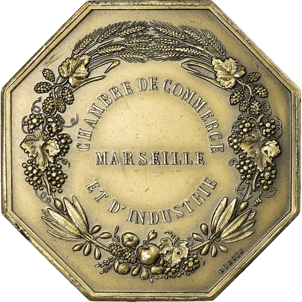France, Token, Chambre de Commerce de Marseille, Alphée Dubois, MS(63), Silver