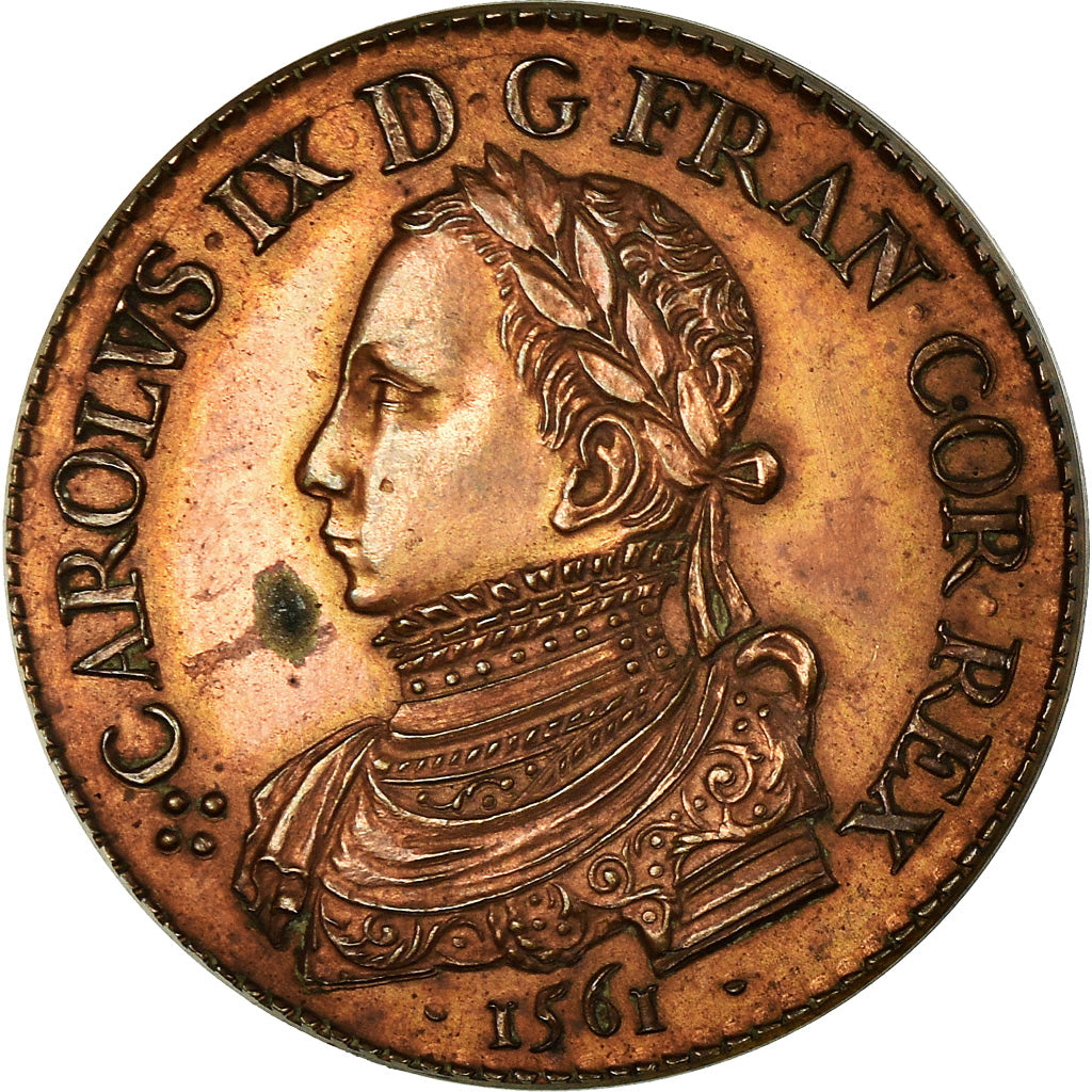 France, Token, Sacre de Charles IX à Reims, MS(60-62), Bronze