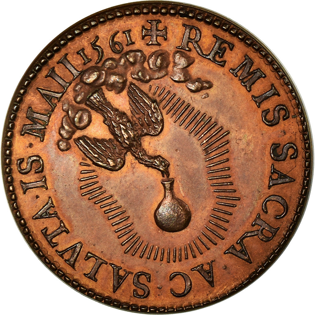 France, Token, Sacre de Charles IX à Reims, MS(60-62), Bronze