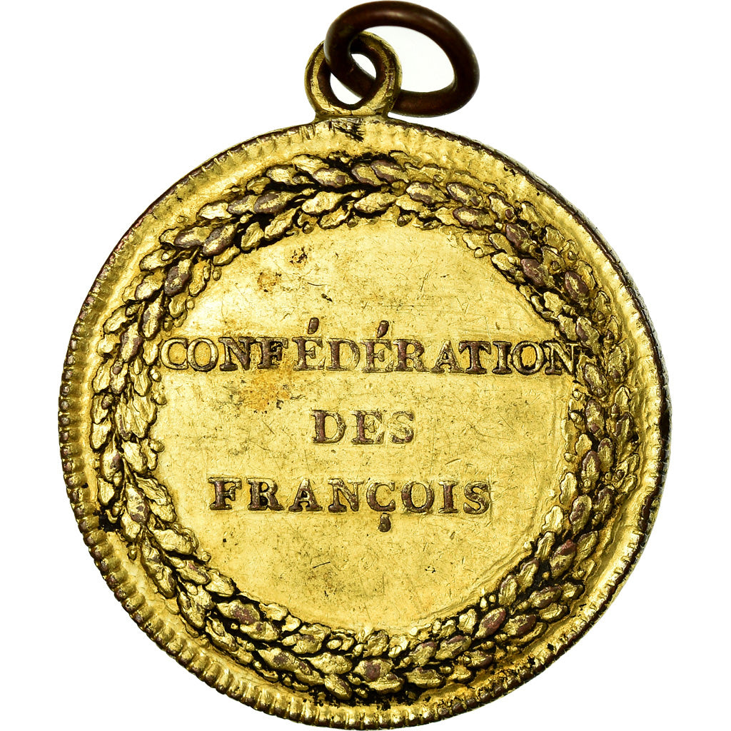 France, Medal, Constitution, Confédération des François, Paris, History