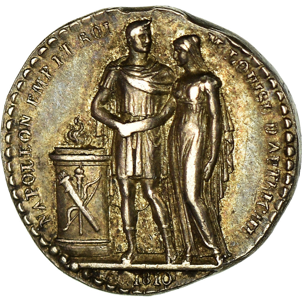 Francia, medaglia, Mariage de Napoléon et Marie-Louise, Quinaire, 1810