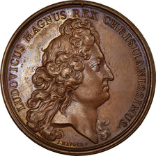 Francia, medalla, Louis XIV, Défaite des Anglais près de Brest, 1694, Mauger