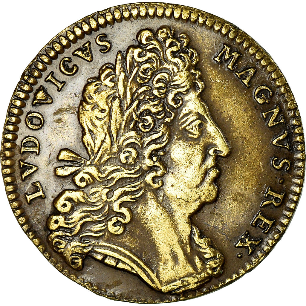 Frankreich, Token, Louis XIV, Extraordinaire des Guerres, History, ND (1698)
