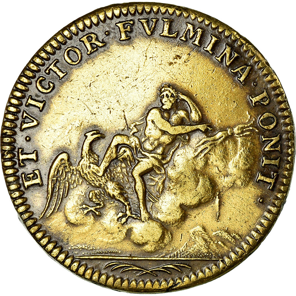 Frankreich, Token, Louis XIV, Extraordinaire des Guerres, History, ND (1698)