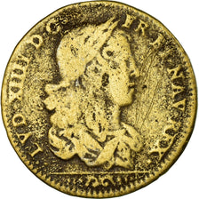 France, Jeton, Louis XIV, Jeton au porc-épic, History, nd (1654), TB, Laiton