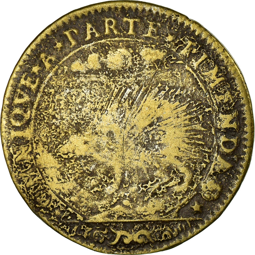 France, Jeton, Louis XIV, Jeton au porc-épic, History, nd (1654), TB, Laiton