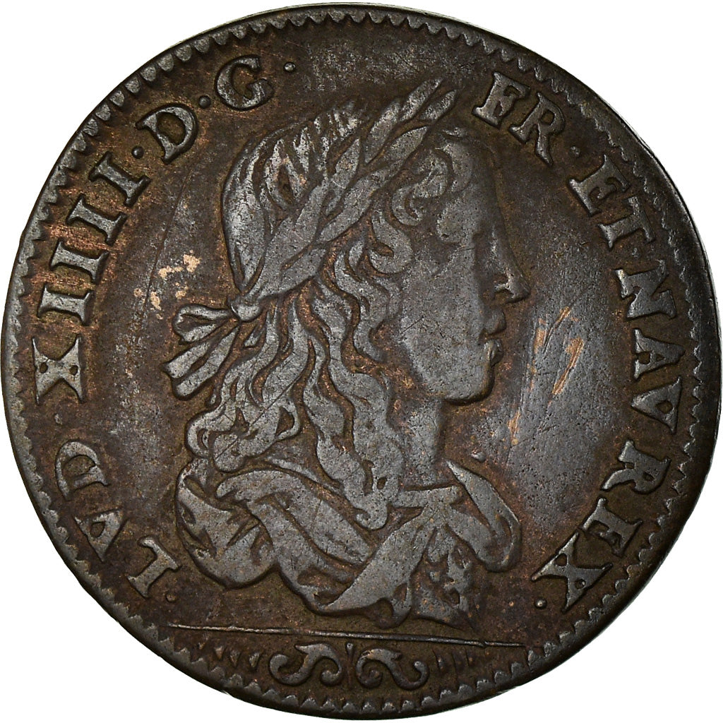 France, Token, Louis XIV, Conseil du Roi, History, nd (1654), EF(40-45), Copper