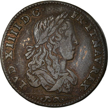 France, Token, Louis XIV, Conseil du Roi, History, nd (1654), EF(40-45), Copper