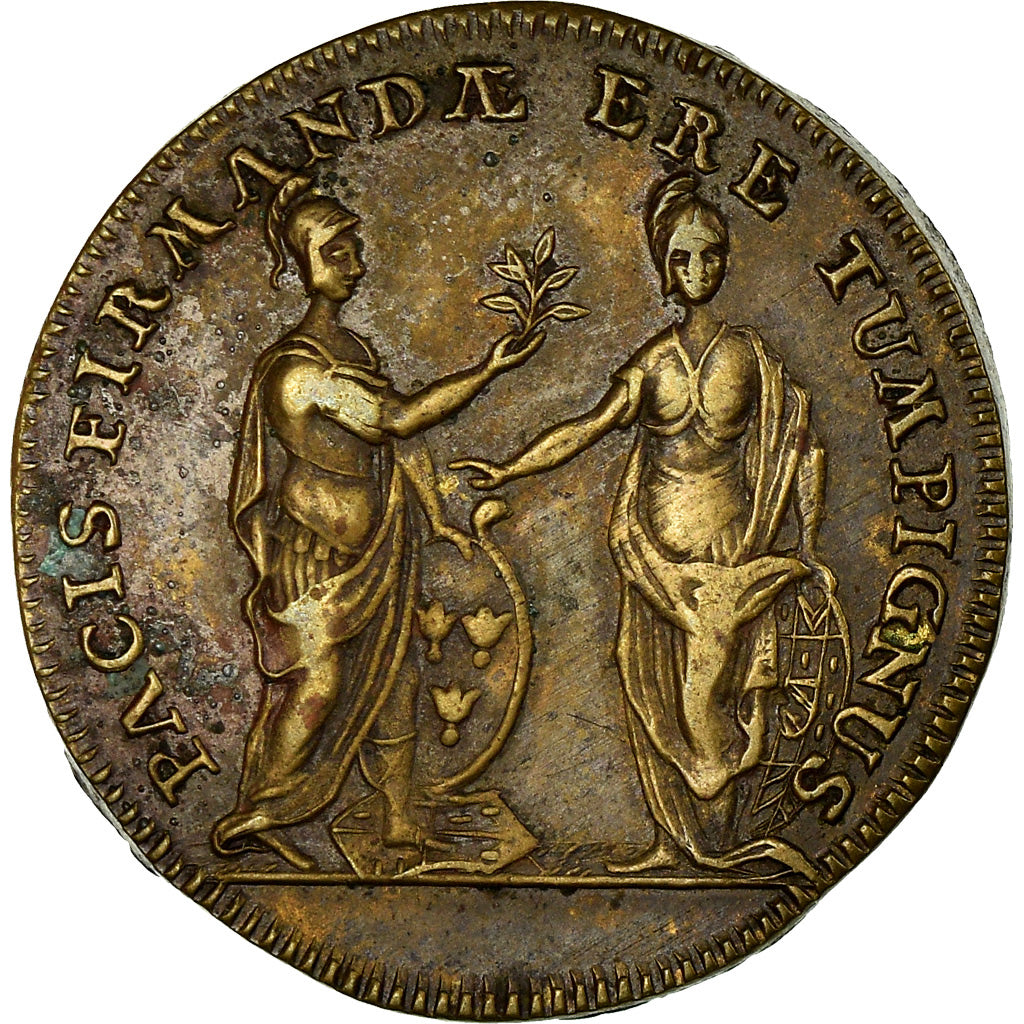 France, Token, Louis XIV, Proposition de Paix à l'Espagne, History, ND (1723)