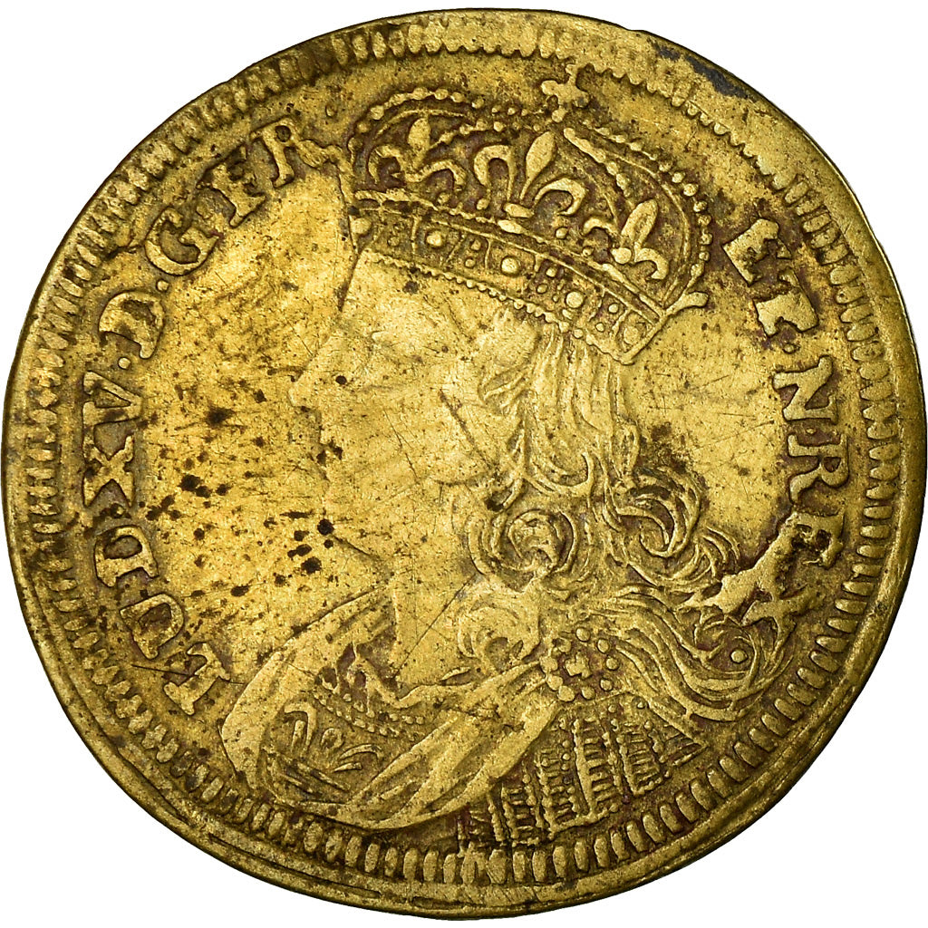 Francia, Token, Louis XV, Jeton de Nuremberg, History, MB, Rame, Feuardent:13245