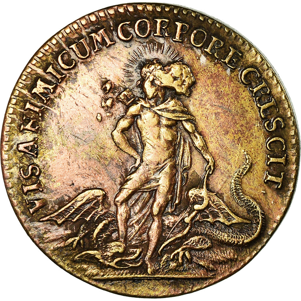 France, Token, Louis XV, Jeton de Nuremberg, History, AU(50-53), Copper