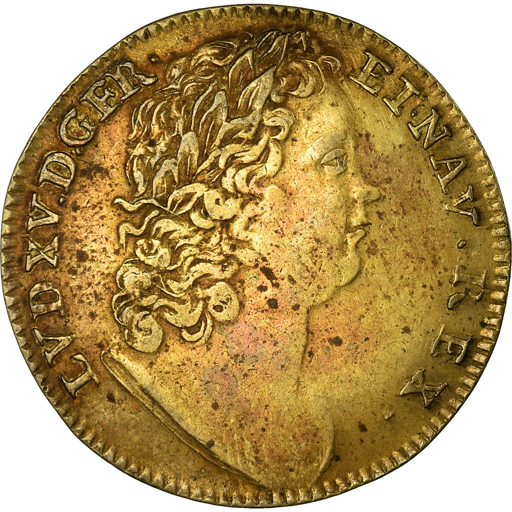 France, Token, Louis XV, Jeton de Nuremberg, History, AU(50-53), Copper