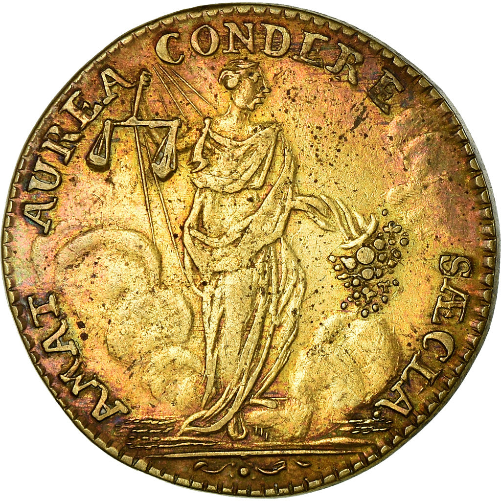 France, Token, Louis XV, Jeton de Nuremberg, History, AU(50-53), Copper