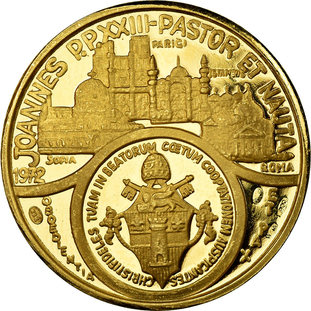 France, Medal, Jean XXIII, Pastor et Nauta, Rome, Religions & beliefs, 1958