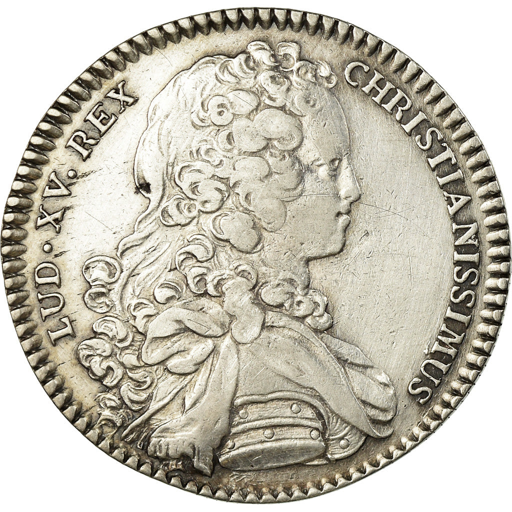 Frankreich, Token, Louis XV, Marine, Galères Royales, History, 1723, SS+