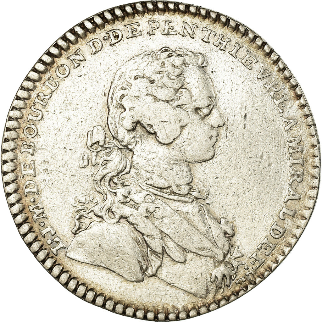 France, Jeton, Louis XV, Galères Royales, Louis-Jean-Marie de Bourbon, 1759