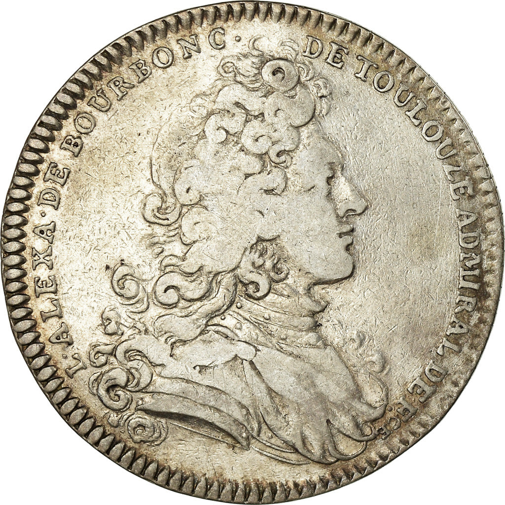 France, Token, Louis XIV, Marine, Louis-Alexandre de Bourbon, Comte de Toulouse