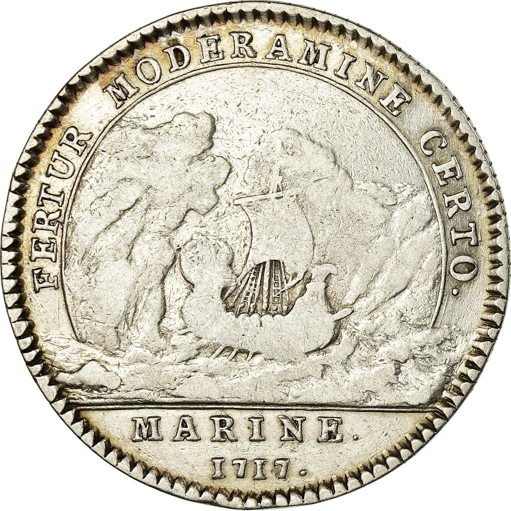 France, Token, Louis XIV, Marine, Louis-Alexandre de Bourbon, Comte de Toulouse
