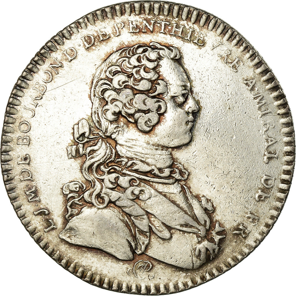 France, Jeton, Louis XV, Galères Royales, Louis-Jean-Marie de Bourbon, 1746