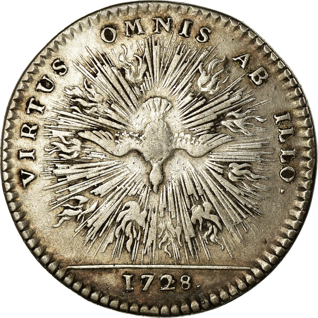 France, Jeton, Louis XV, Ordres du Roi, Ordre du saint-Esprit, History, 1728