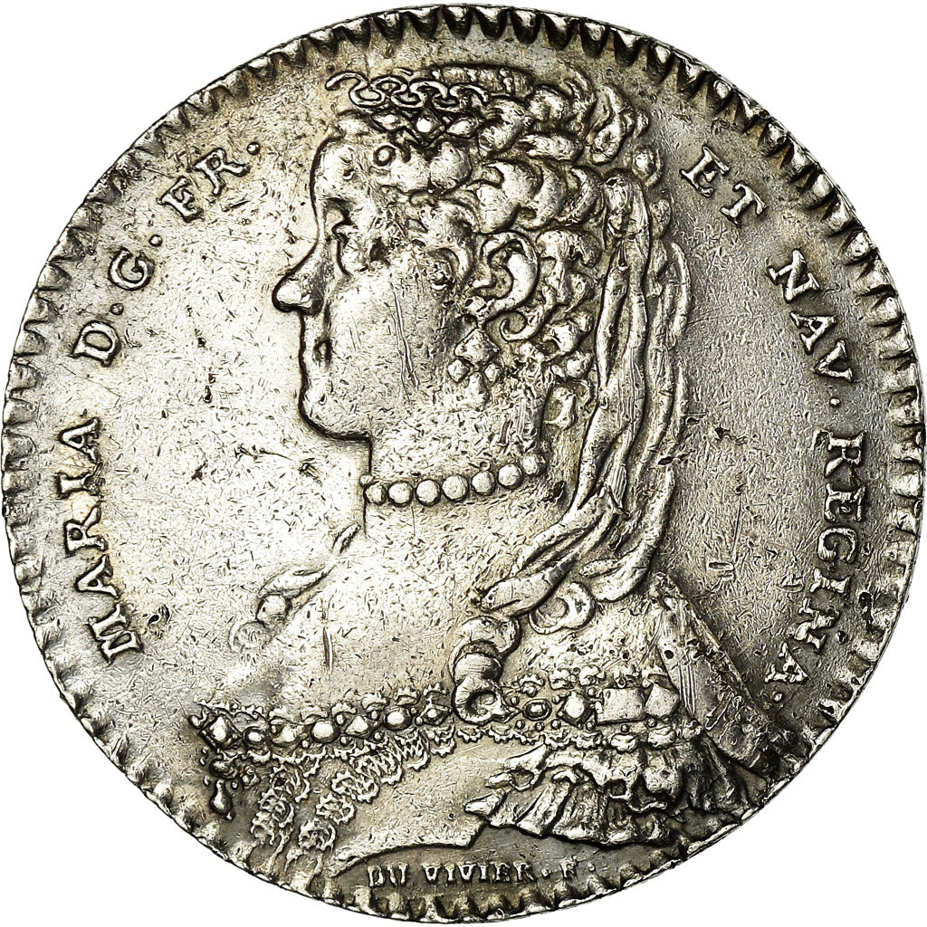Frankrijk, Token, Louis XV, Maison de la Reine, Vase à Parfums, History, 1748