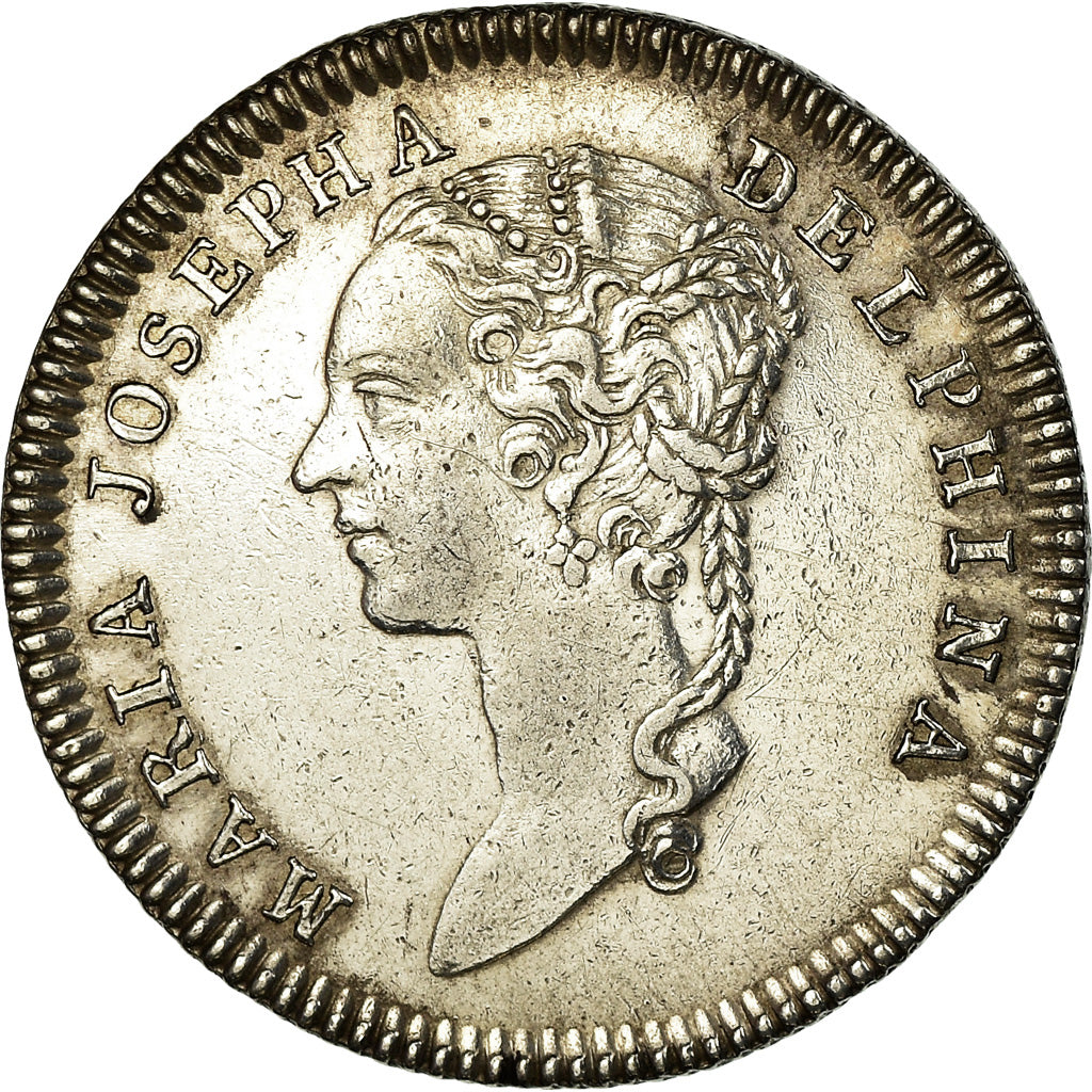 France, Jeton, Louis XV, Dauphiné, Marie-Josephe de Saxe, History, 1751, TTB+