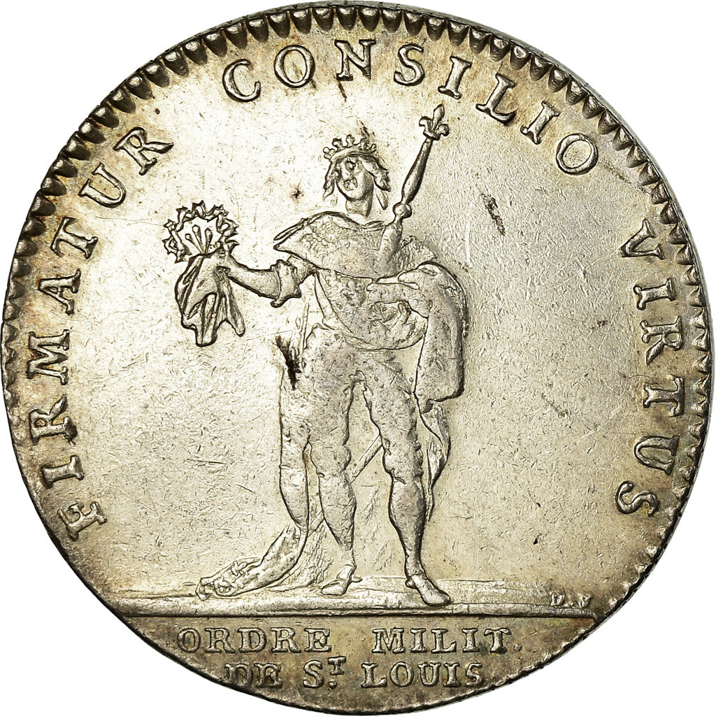 France, Token, Louis XV, Ordre Militaire de Saint-Louis, EF(40-45), Silver