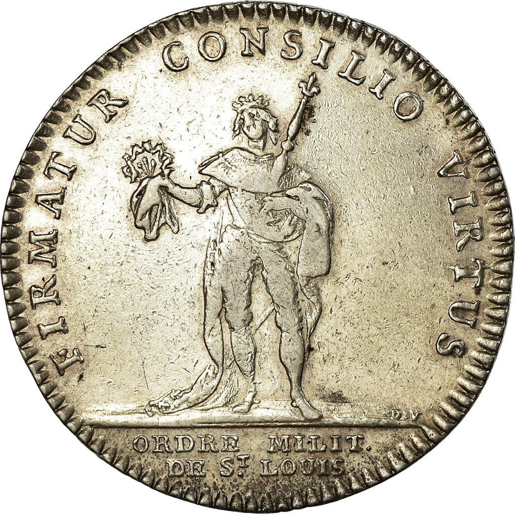 France, Token, Louis XV, Ordre Militaire de Saint-Louis, EF(40-45), Silver