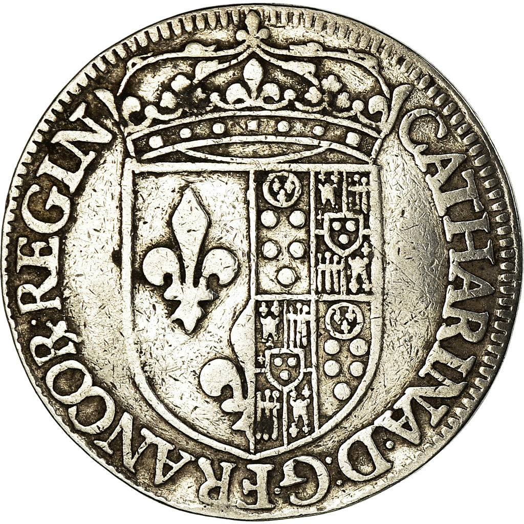 France, Jeton, Catherine de Médicis, Le Veuvage, History, ND (1585), TTB