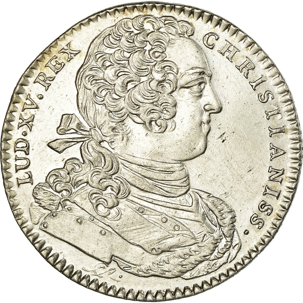 Francia, Token, Louis XV, Ordinaire des Guerres, History, 1757, EBC, Plata