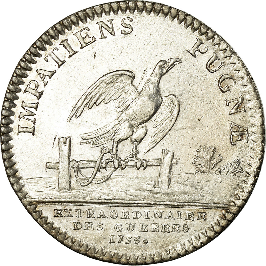 Frankreich, Token, Louis XV, Extraordinaire des Guerres, History, 1733, VZ